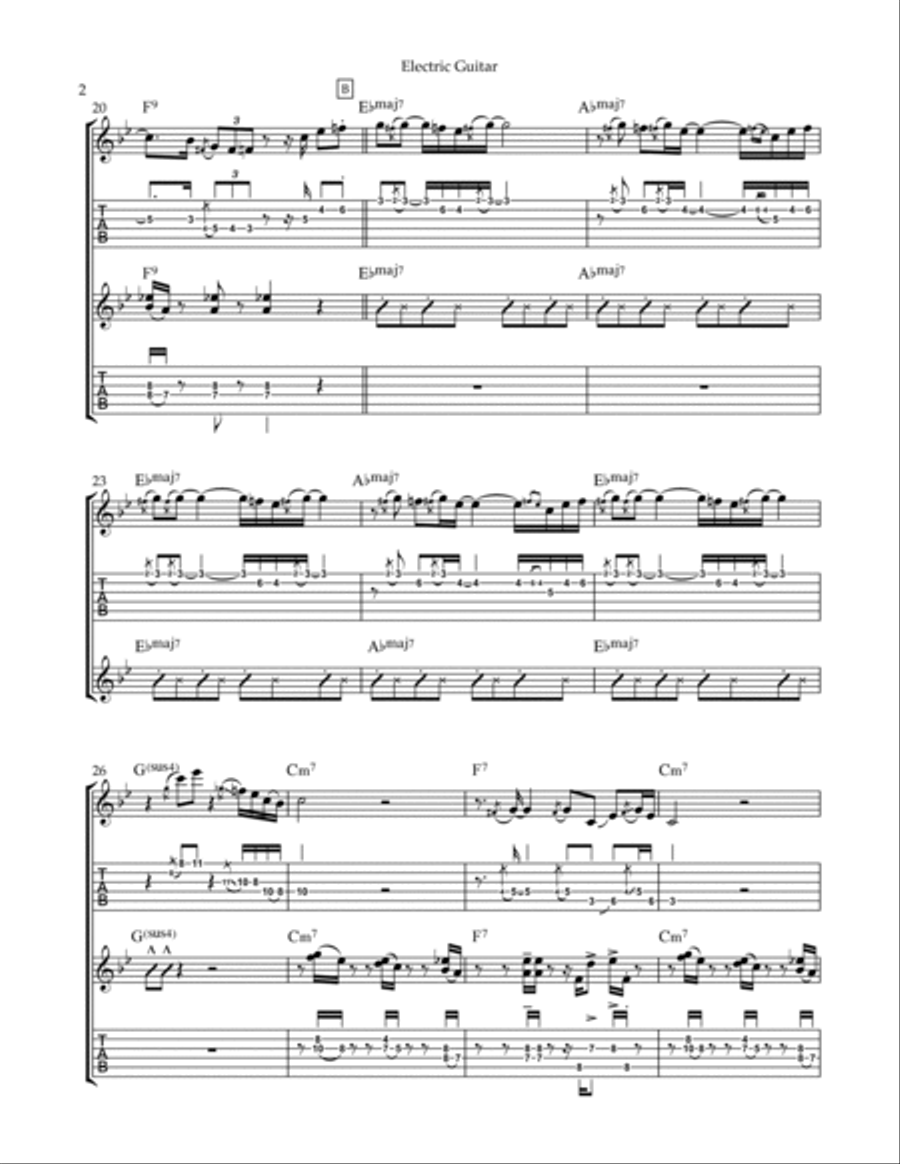 Mr. Magic Electric Guitar scores gallery preview page 2