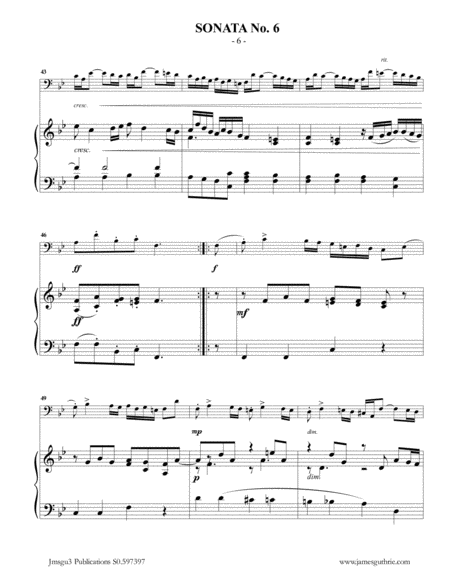 Vivaldi: Sonata No. 6 for Trombone & Piano image number null