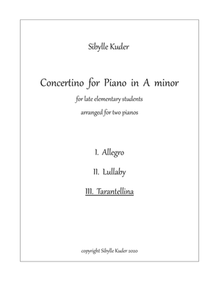 Concertino in A minor III. Tarantellina