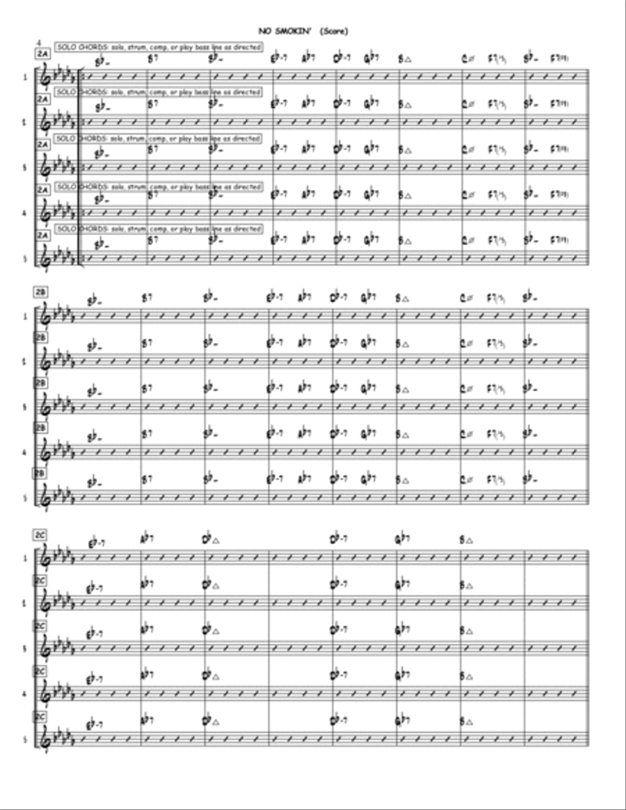 No Smokin Electric Guitar scores gallery preview page 5