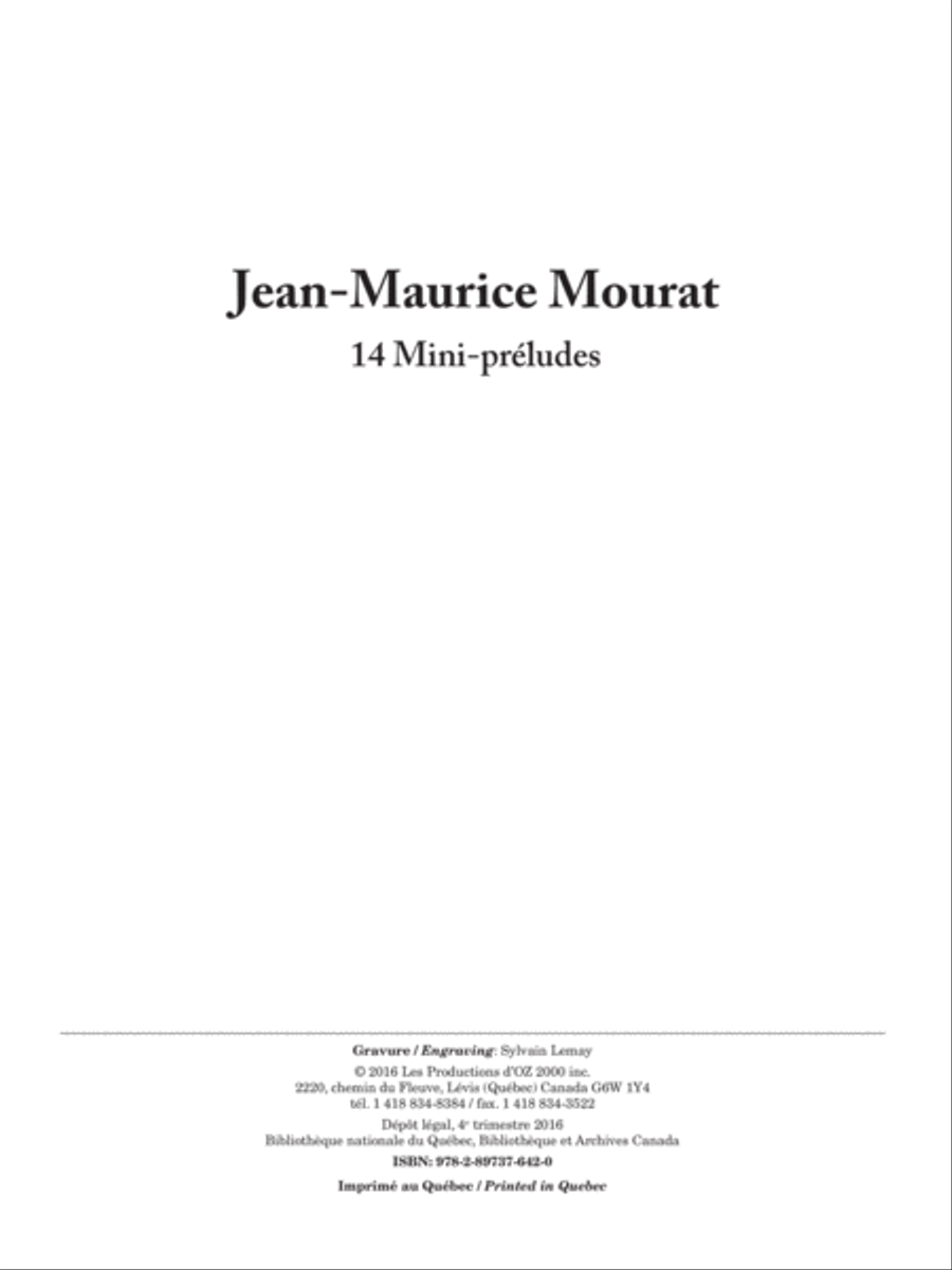 14 Mini-préludes Classical Guitar scores gallery preview page 1