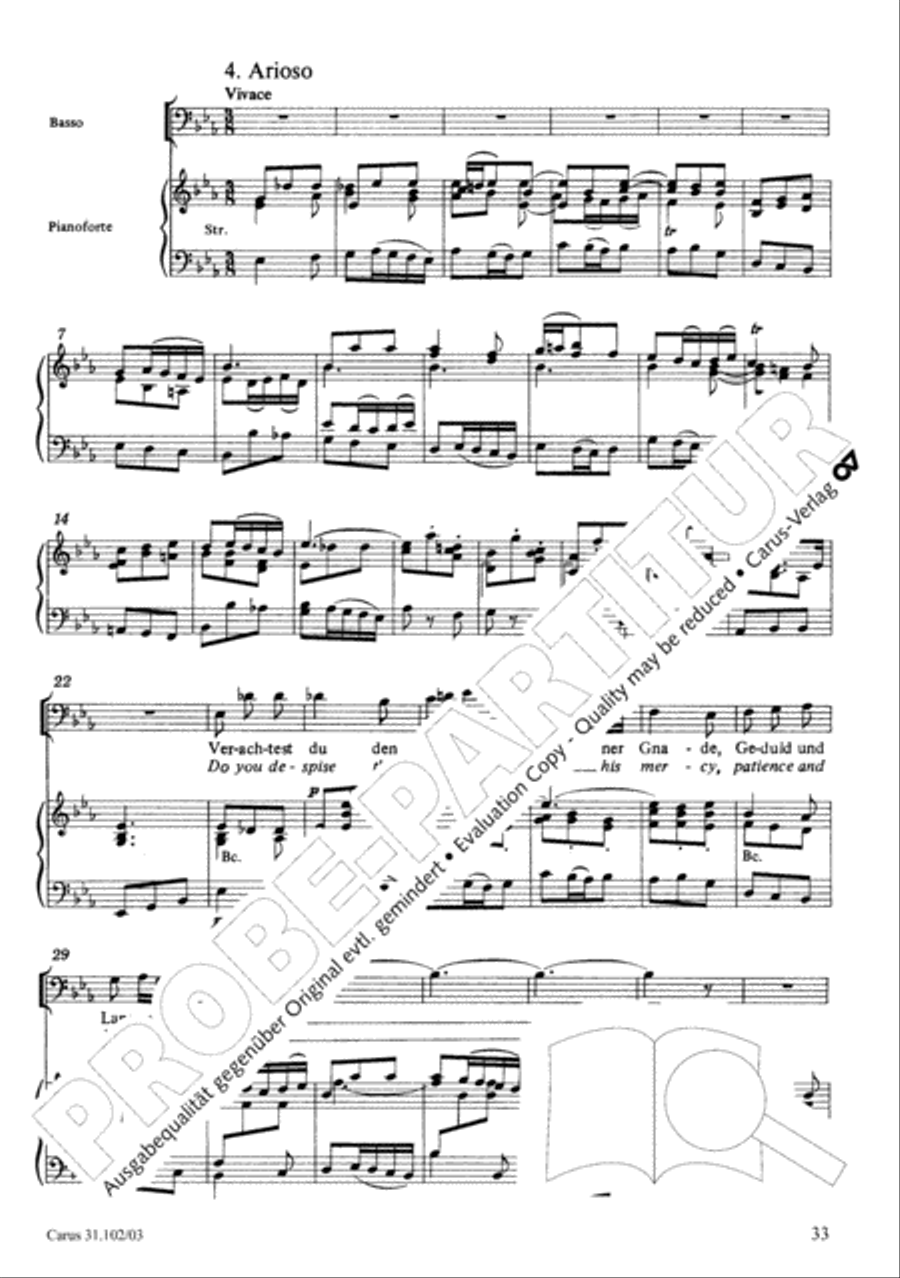 Lord God, your eyes are seeing truth in trusting (Herr, deine Augen sehen nach dem Glauben) ATB scores gallery preview page 34