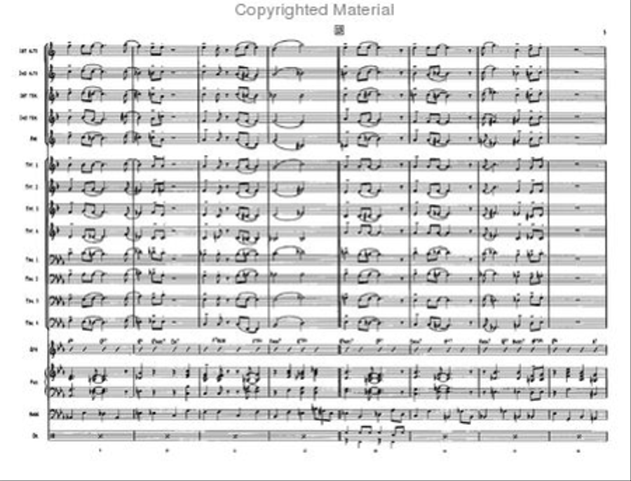 Jingle Bells Jazz Ensemble scores gallery preview page 3