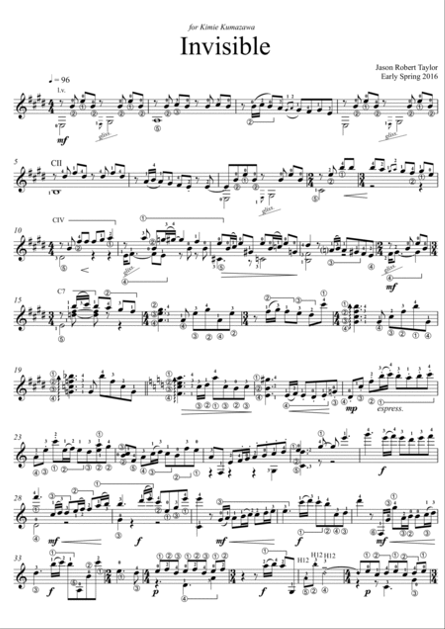 Invisible Invisible Acoustic Guitar scores gallery preview page 2