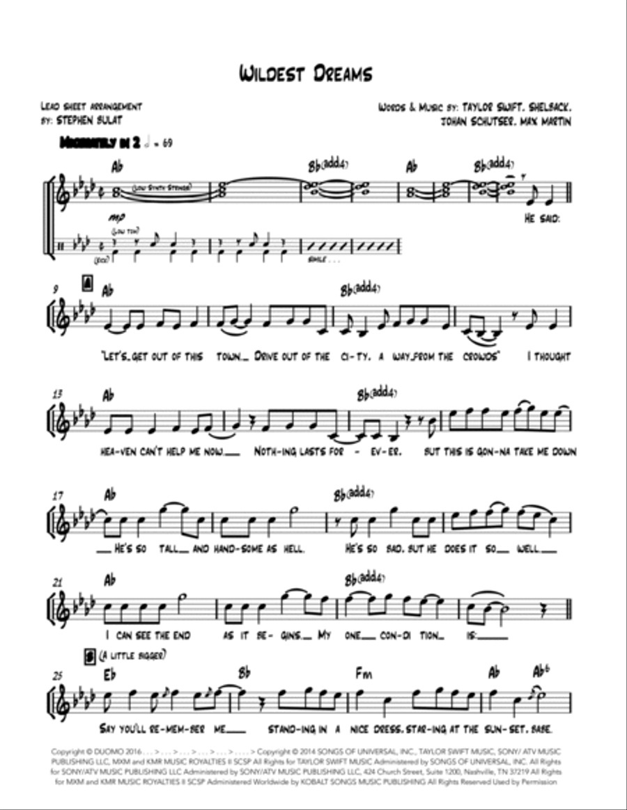 Wildest Dreams Large Ensemble scores gallery preview page 2