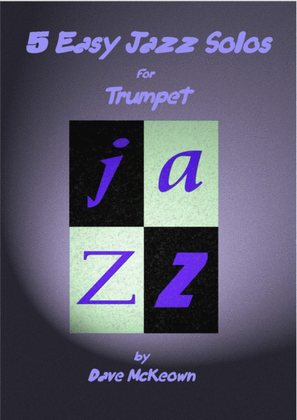 Book cover for 5 Easy Jazz Solos for Trumpet and Piano