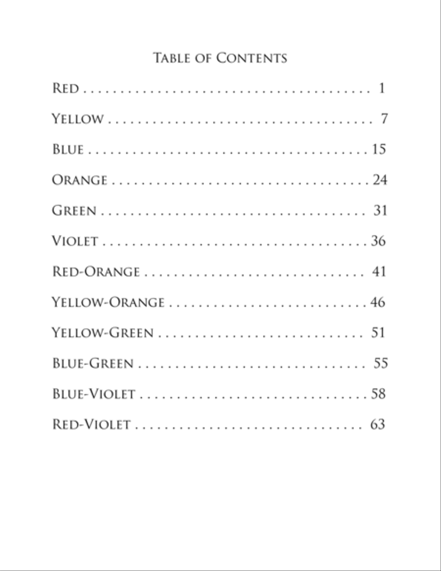 12 Etudes in the Study of the Color Wheel Piano Method scores gallery preview page 3