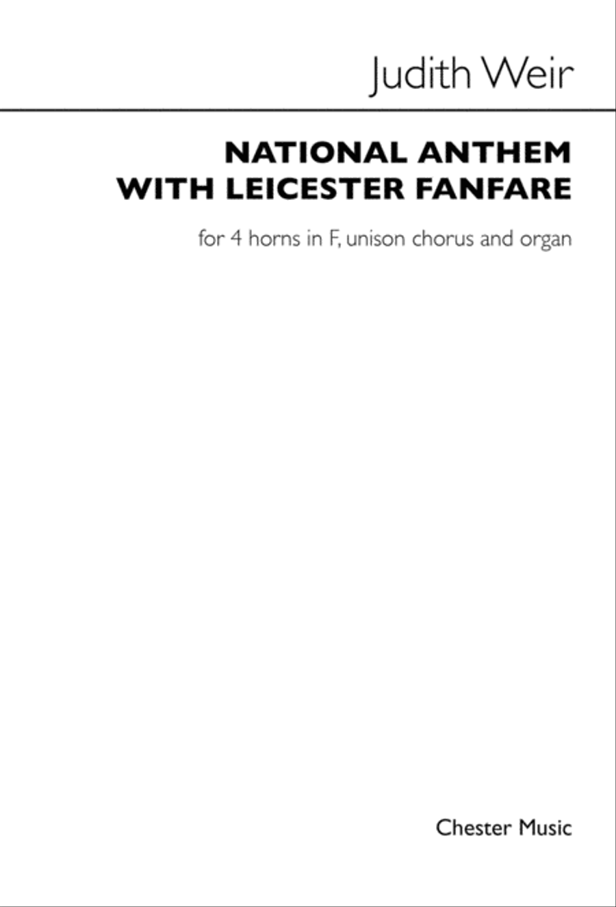 Leicester Fanfare and Anthem Unison Choir scores gallery preview page 1