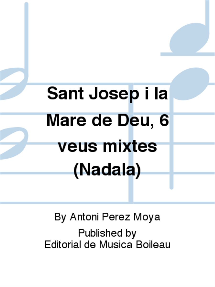 Sant Josep i la Mare de Deu, 6 veus mixtes (Nadala) Mixed Choir scores gallery preview page 1