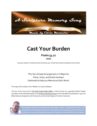 Cast Your Burden (Psalm 55.22 WEB)