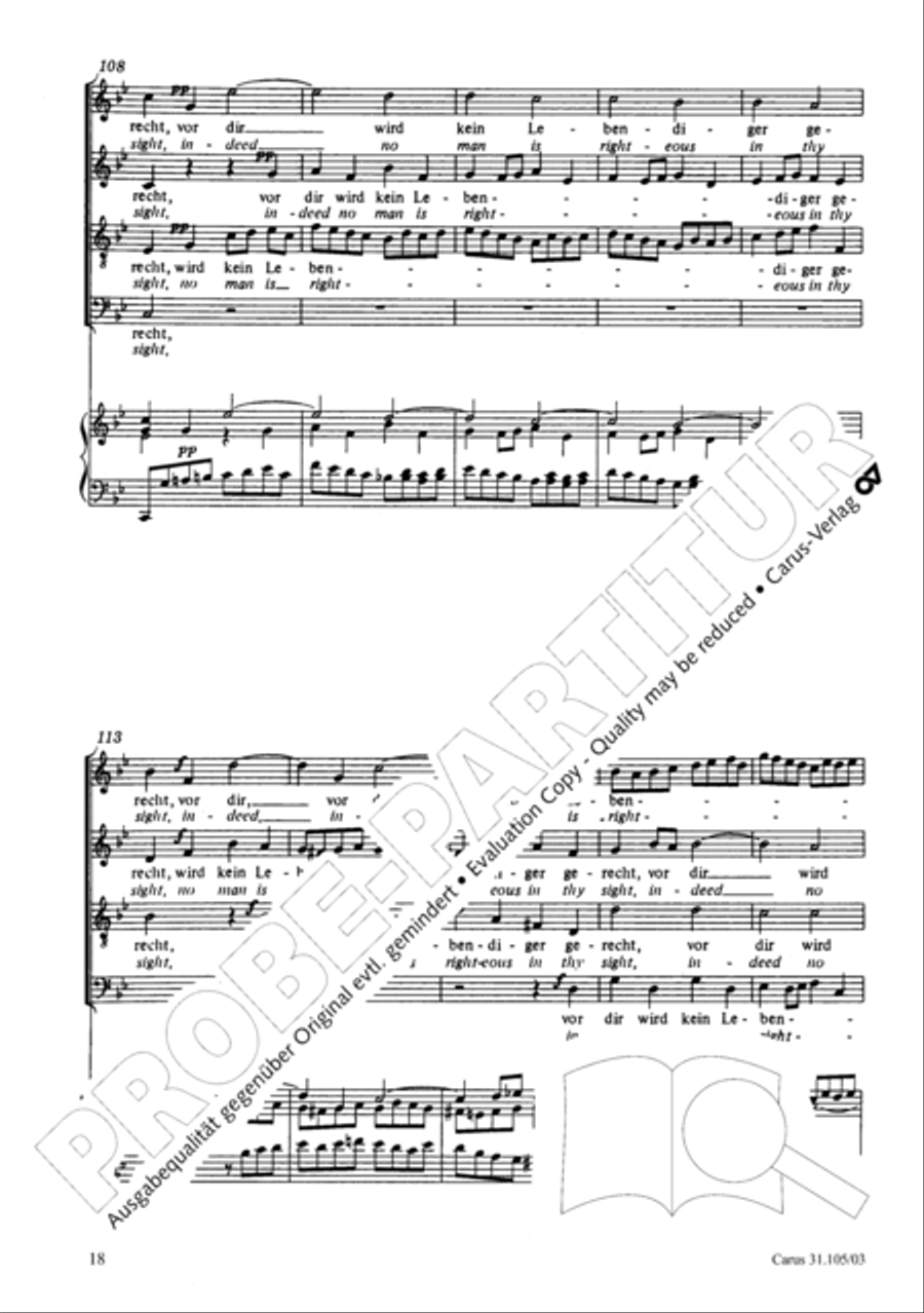 Lord, be not too quick to judge thy servant 4-Part scores gallery preview page 19