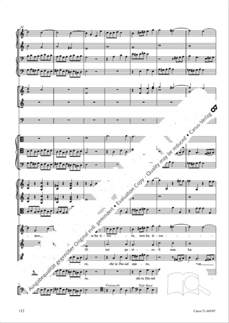 Davide penitente 4-Part scores gallery preview page 125