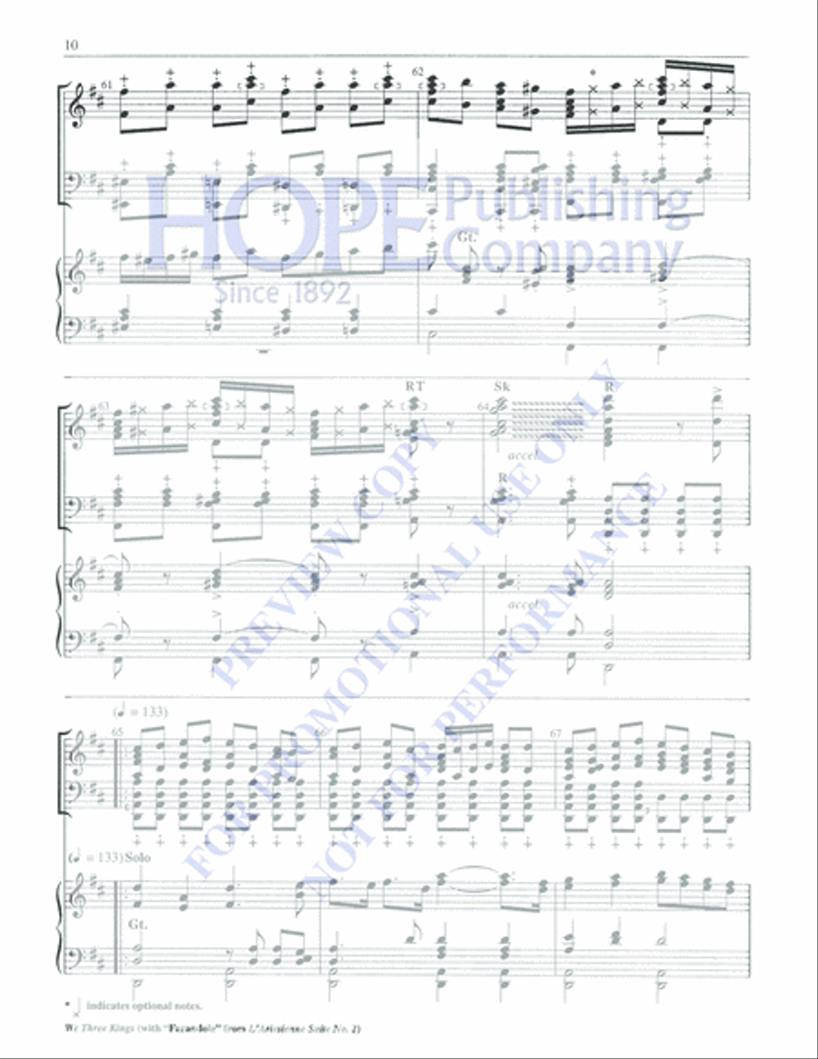 We Three Kings Orchestra scores gallery preview page 10