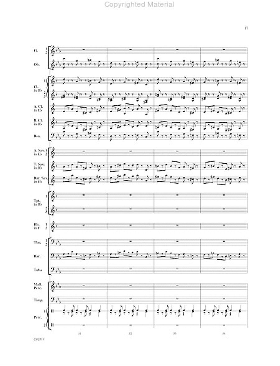 Rondo Festivo Concert Band scores gallery preview page 18