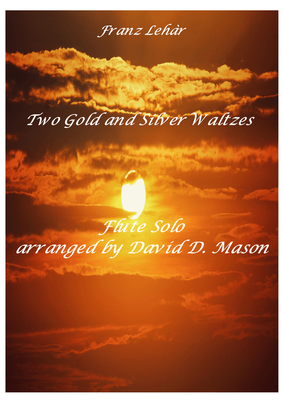 Two Gold and Silver Waltzes Flute scores gallery preview page 1