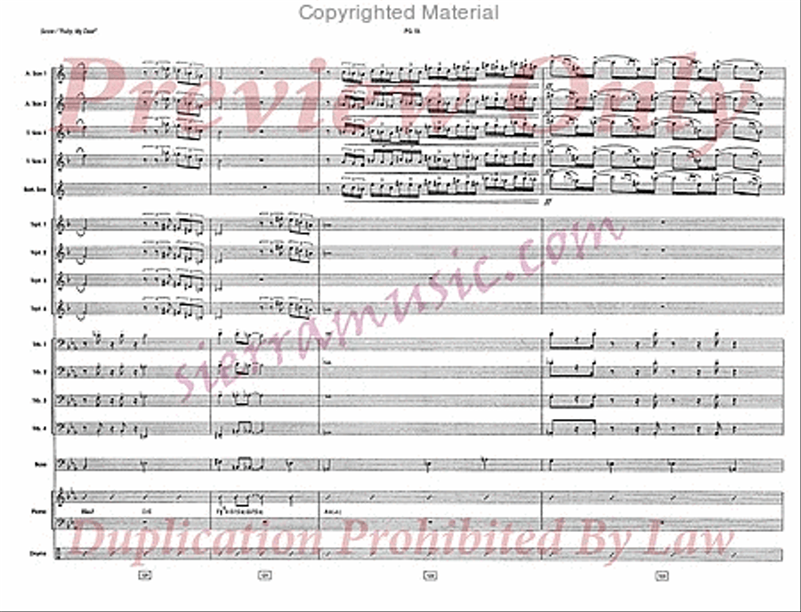 Ruby, My Dear Big Band scores gallery preview page 20