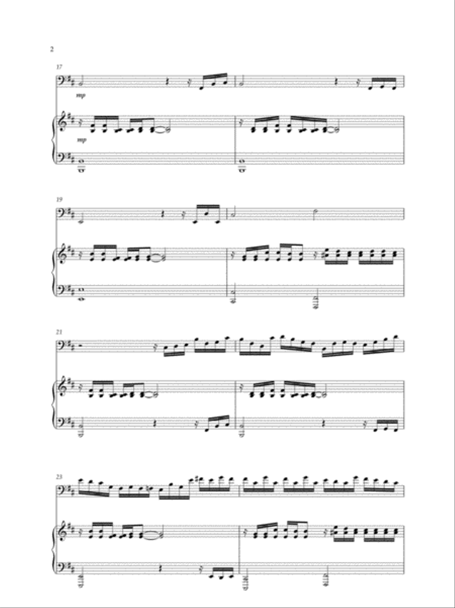 Nebula / from Forest Frequencies Double Bass scores gallery preview page 6