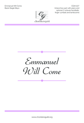 Book cover for Emmanuel Will Come