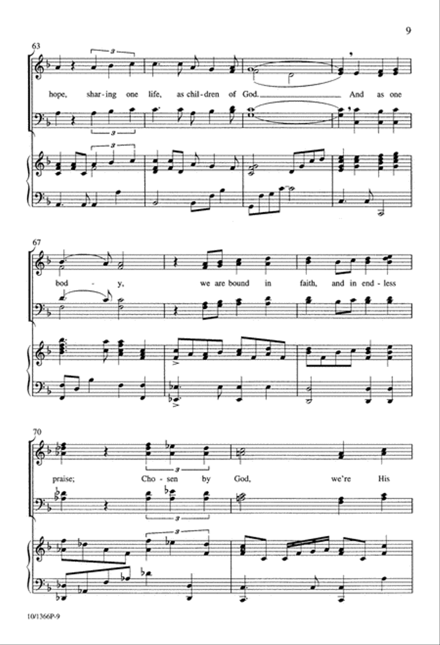 By One Spirit 4-Part scores gallery preview page 9