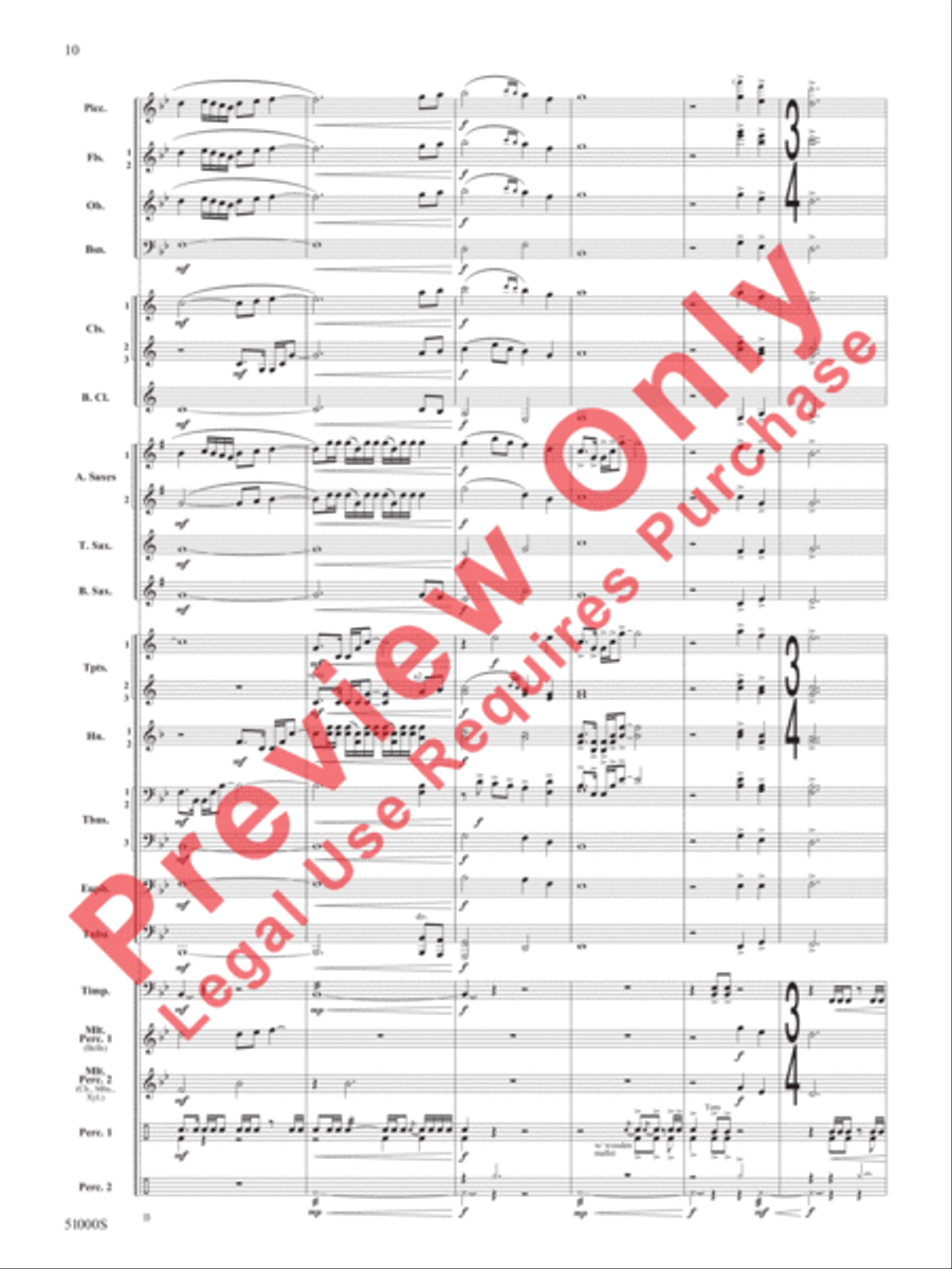 Eternal Flame Concert Band scores gallery preview page 11