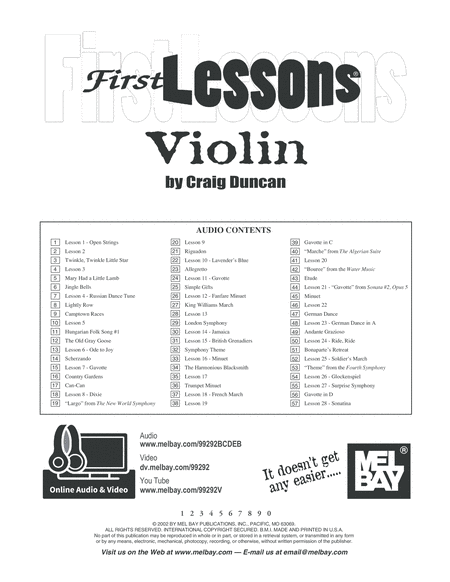 First Lessons Violin image number null
