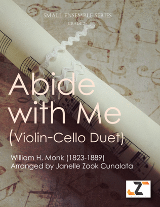Book cover for Abide with Me (Eventide) Violin & Cello Duet