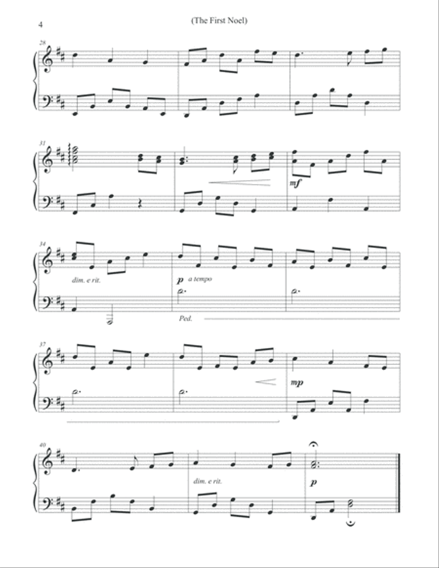 Candlelight Carols at the Piano Piano Solo scores gallery preview page 6