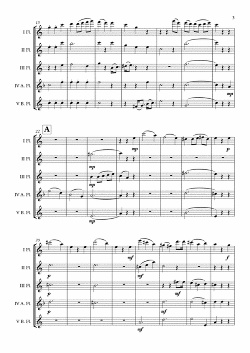 "Happy Birthday Haydn" Flute Choir arr. Adrian Wagner image number null