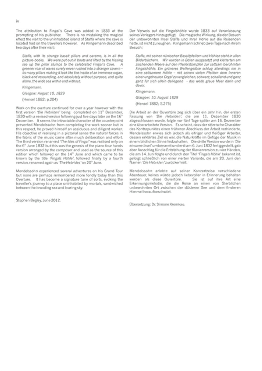 Ouverture zu den Hebriden, Opus 26 Piano Solo scores gallery preview page 6