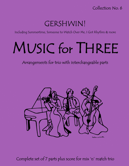 Music for Three, Collection #6 - All Seven Parts   Score