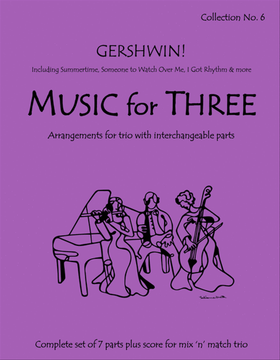 Music for Three, Collection #6 - Gershwin! Bassoon scores gallery preview page 1