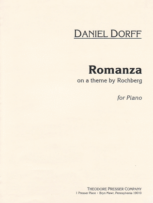 Book cover for Romanza