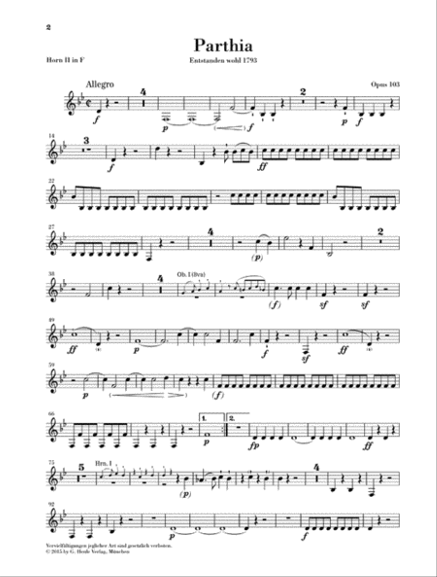 Parthia Op. 103 - Rondo WoO 25 Chamber Music scores gallery preview page 5
