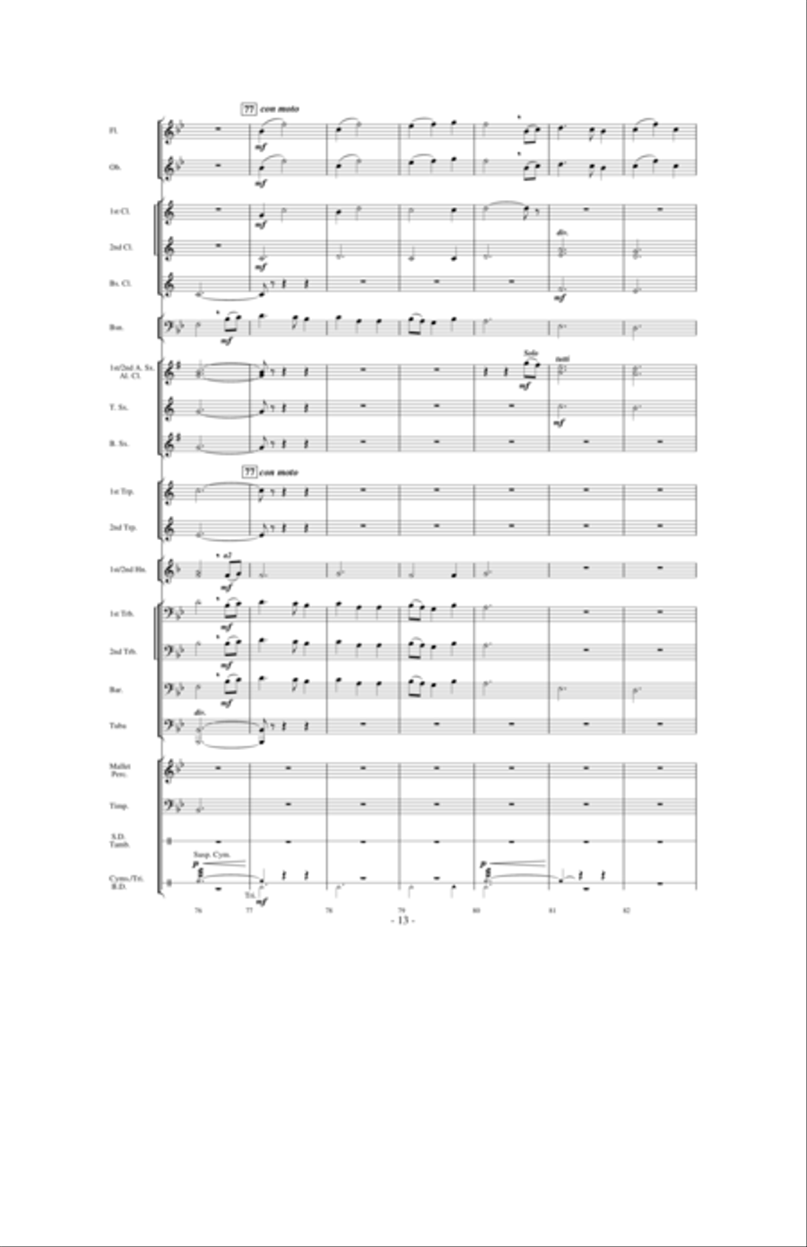 Aspen Overture Concert Band scores gallery preview page 12