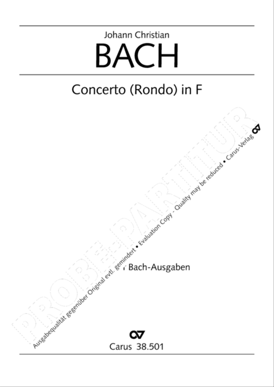 Organ Concerto in F major (Orgelkonzert in F) Violin scores gallery preview page 2