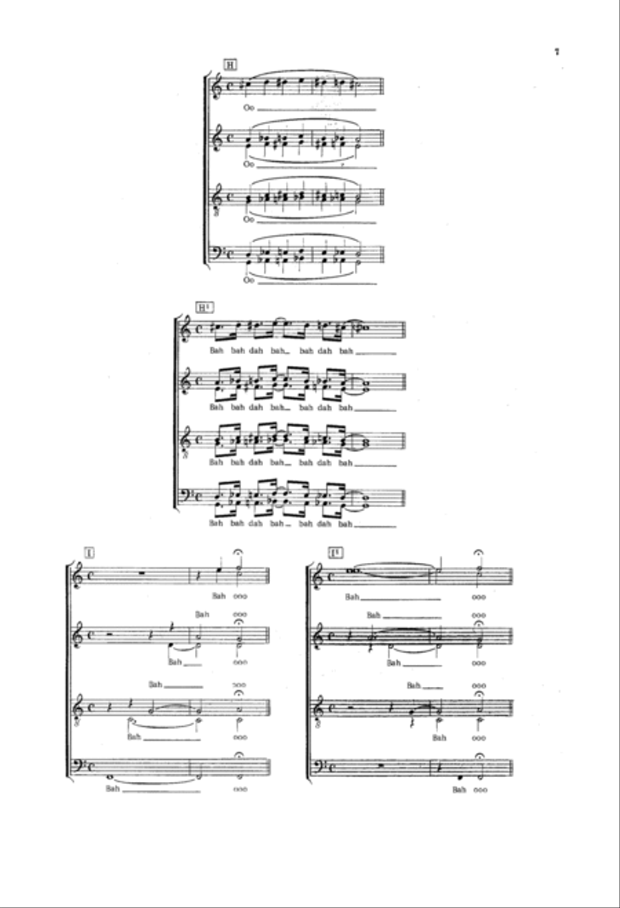 Jazz Choir Warm-Ups 4-Part scores gallery preview page 6