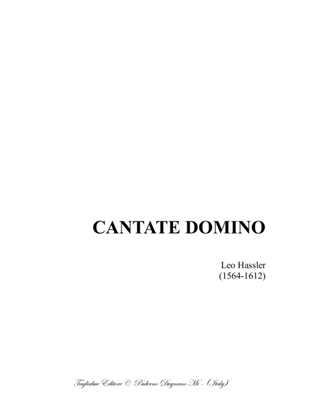 Book cover for CANTATE DOMINO - L. Hassler - For SATB Choir
