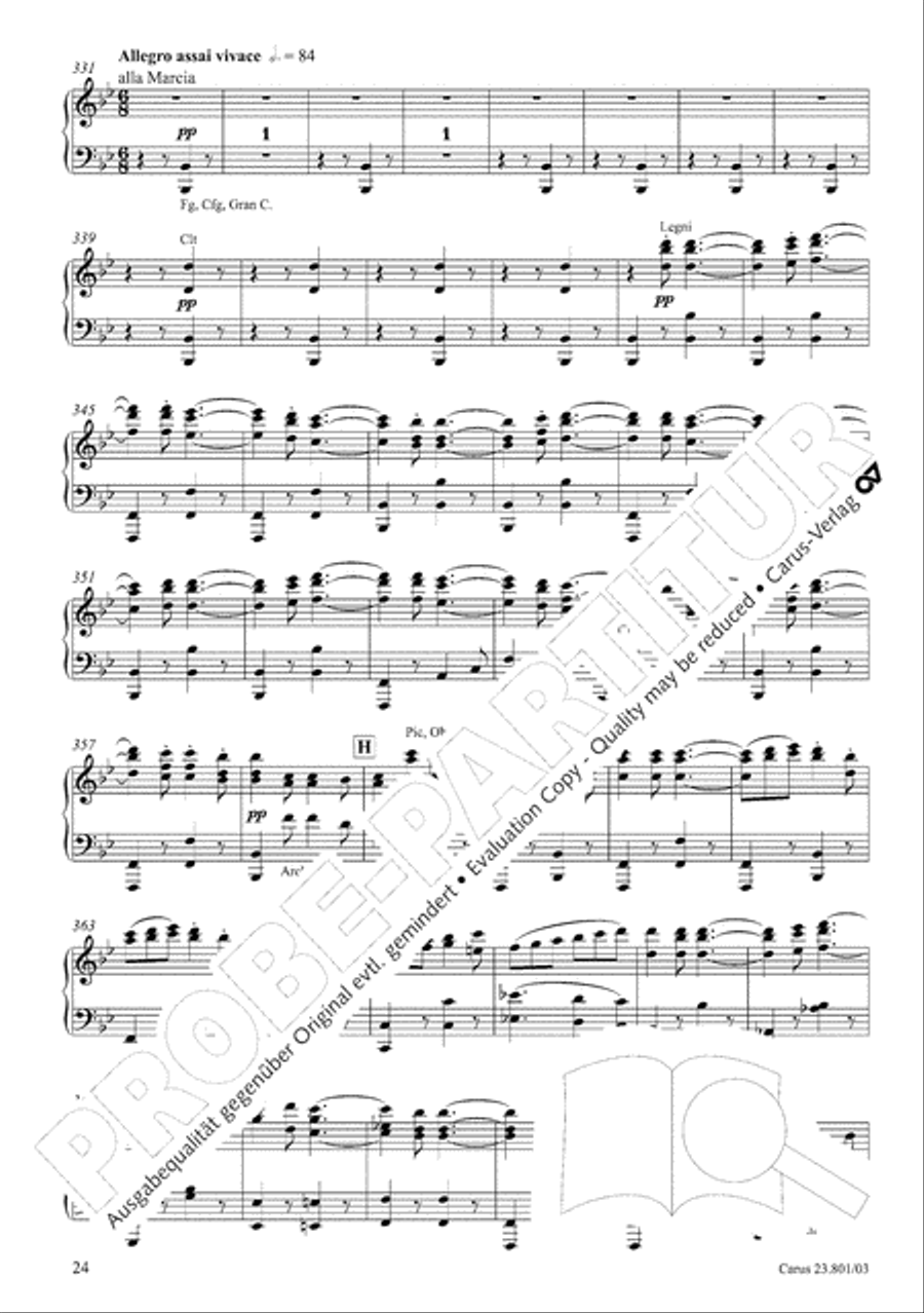 Symphony No. 9, Op. 125 - Finale (Choral Symphony) 4-Part scores gallery preview page 25