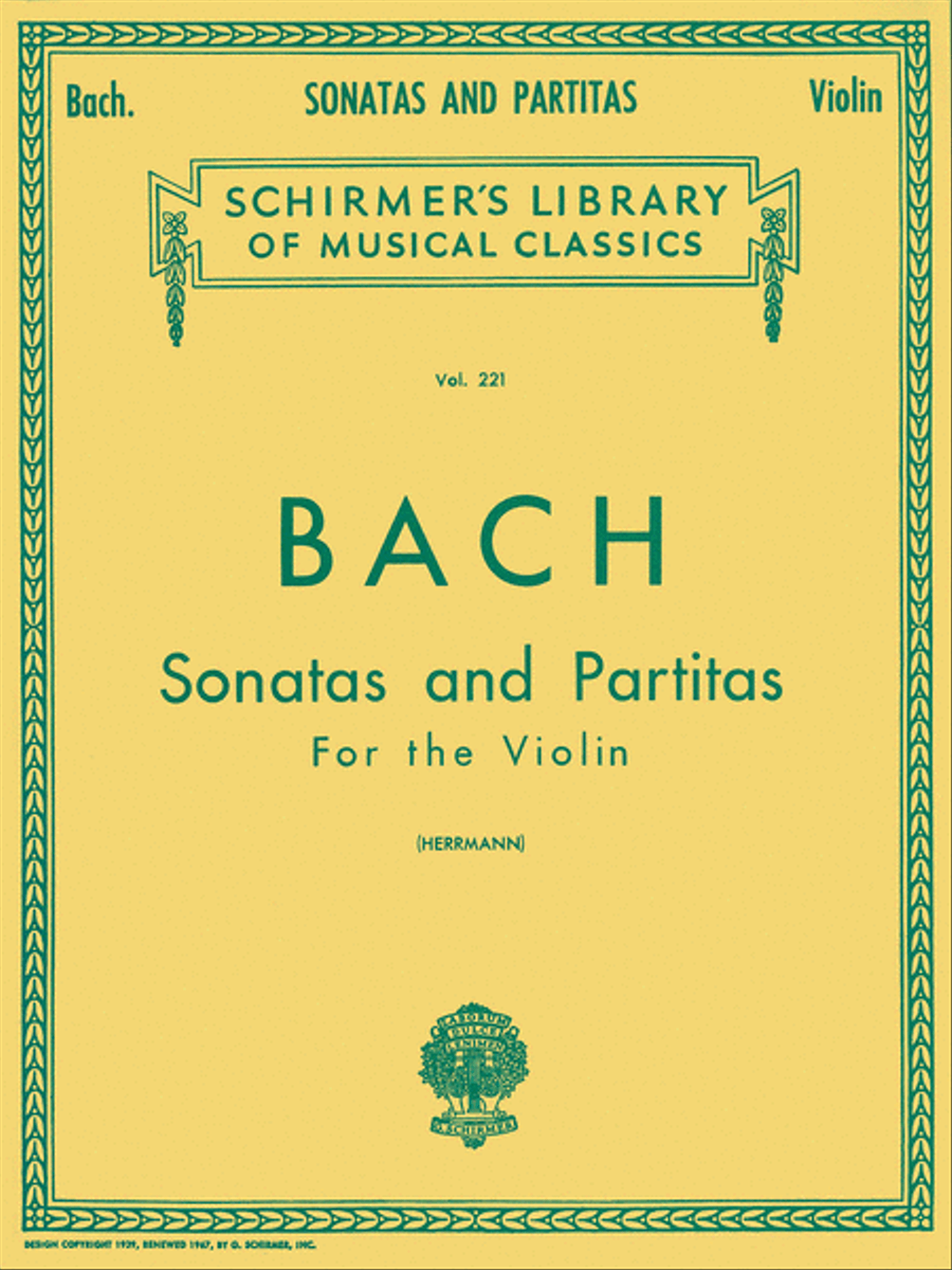 Sonatas and Partitas Violin Solo scores gallery preview page 1