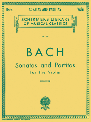 Book cover for Sonatas and Partitas