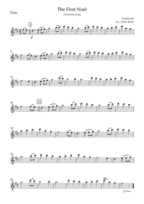 The First Noel (Christmas Song) for Flute Solo