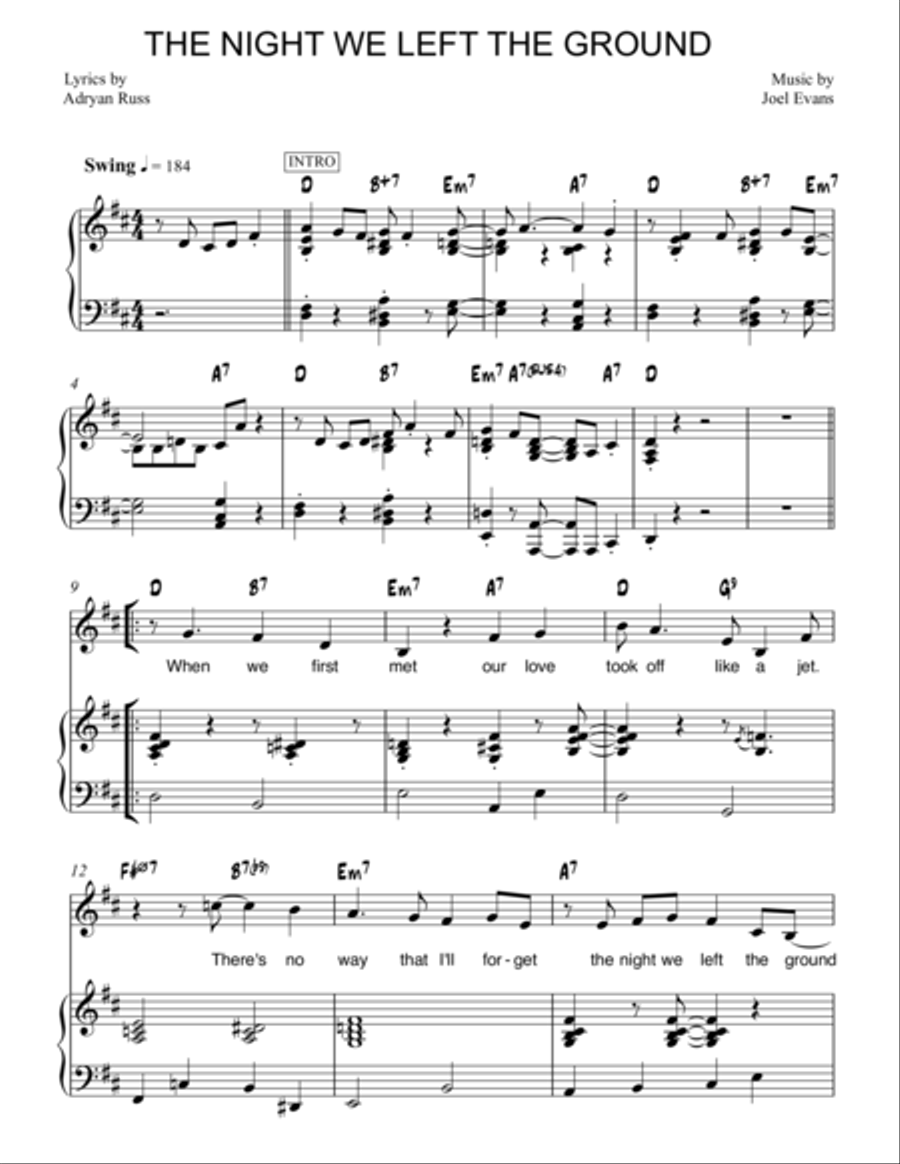 The Night We Left the Ground Voice scores gallery preview page 1