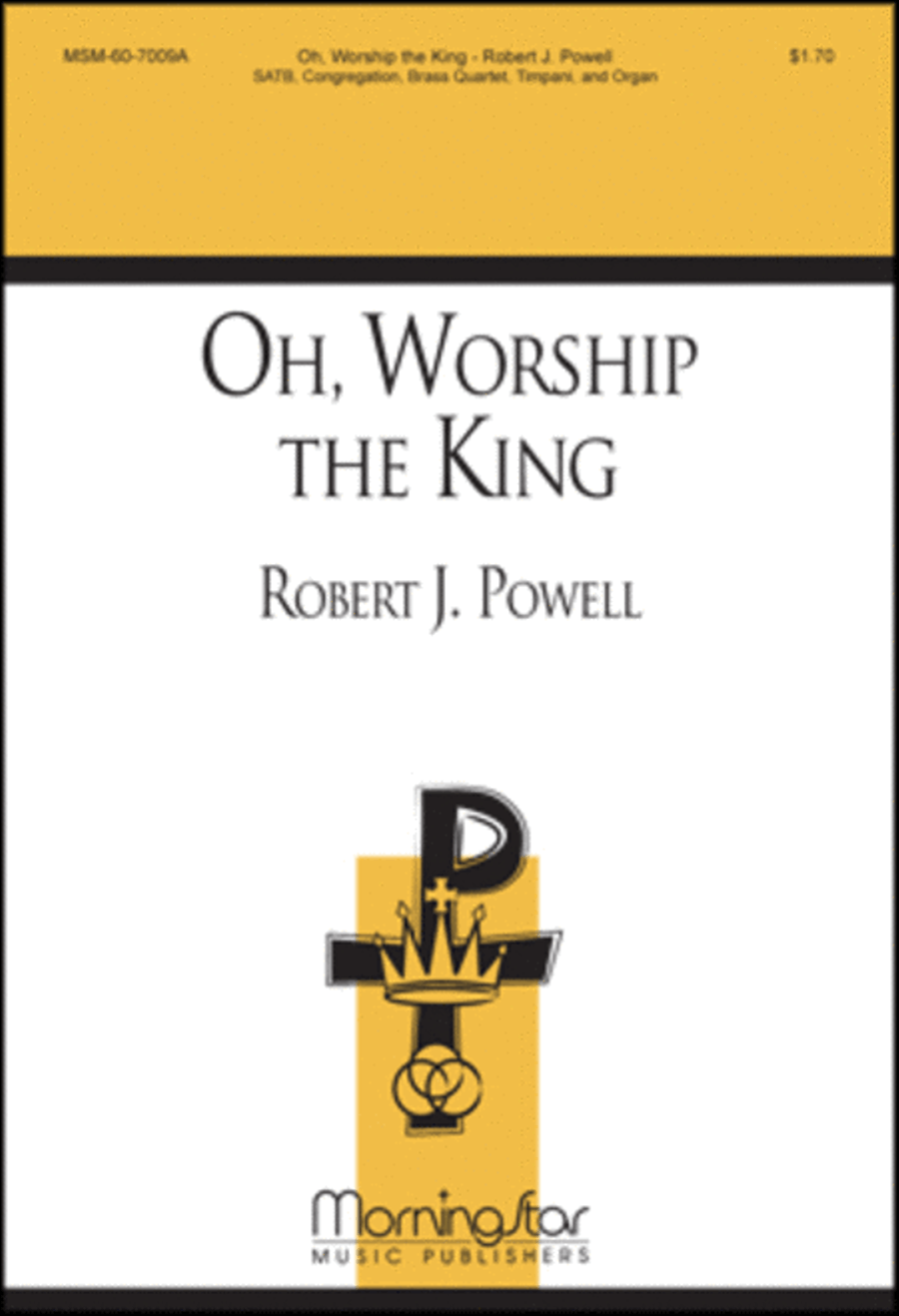 Oh, Worship the King (Choral Score) 4-Part scores gallery preview page 1
