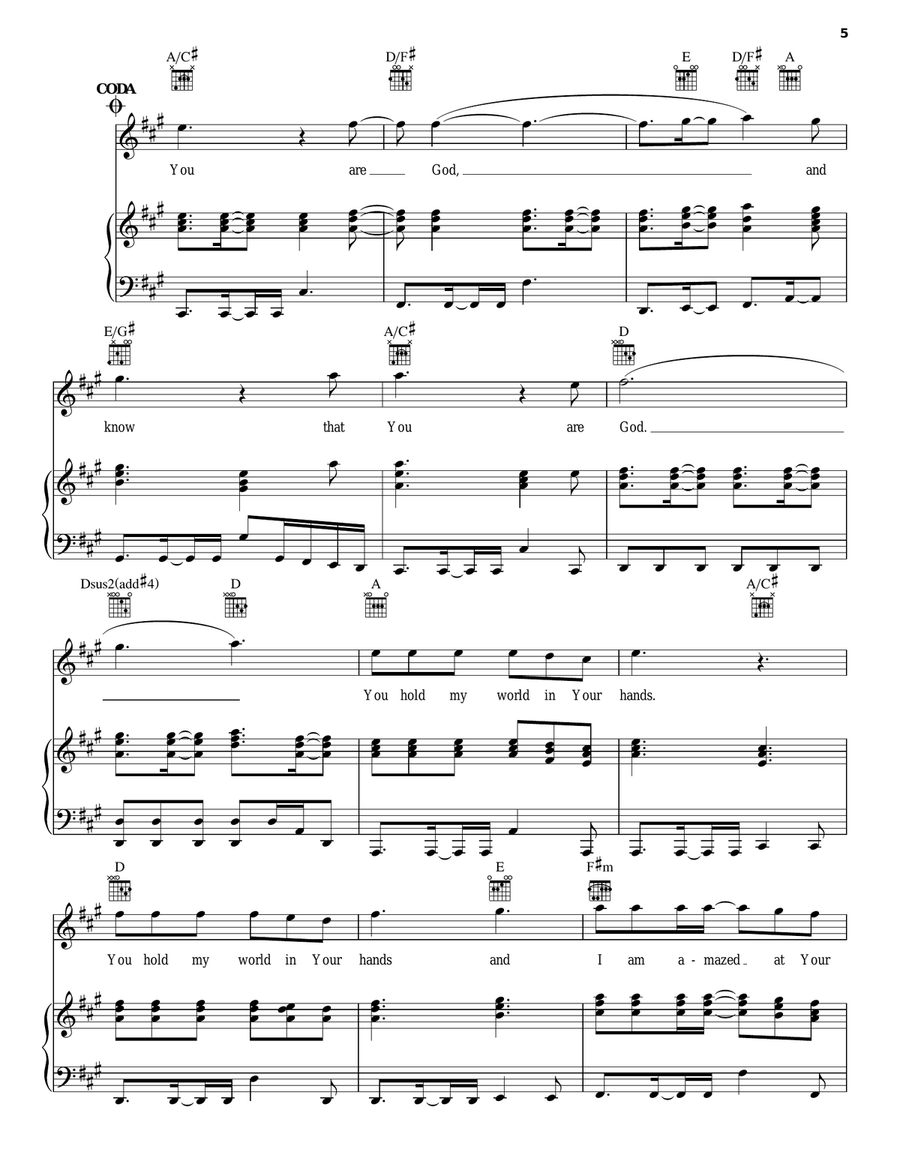 You Hold My World Acoustic Guitar scores gallery preview page 5