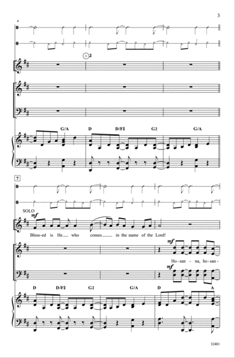 Hosanna! Hosanna! 4-Part scores gallery preview page 18