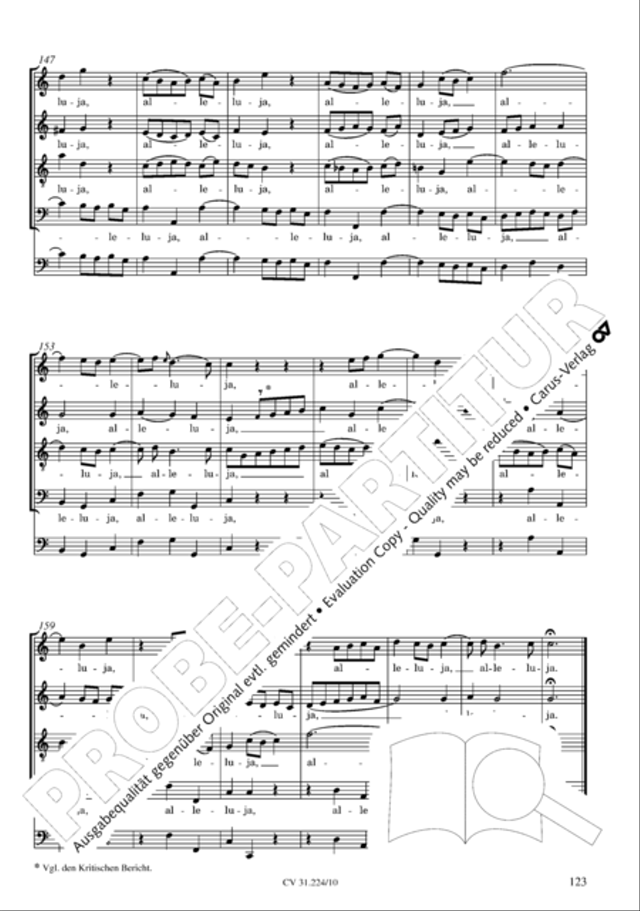 The complete motets (without Bc) Choir scores gallery preview page 130