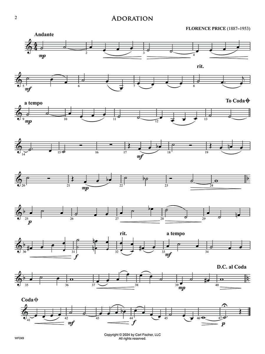 24 Classic Solos (for Winds) Horn Solo scores gallery preview page 2