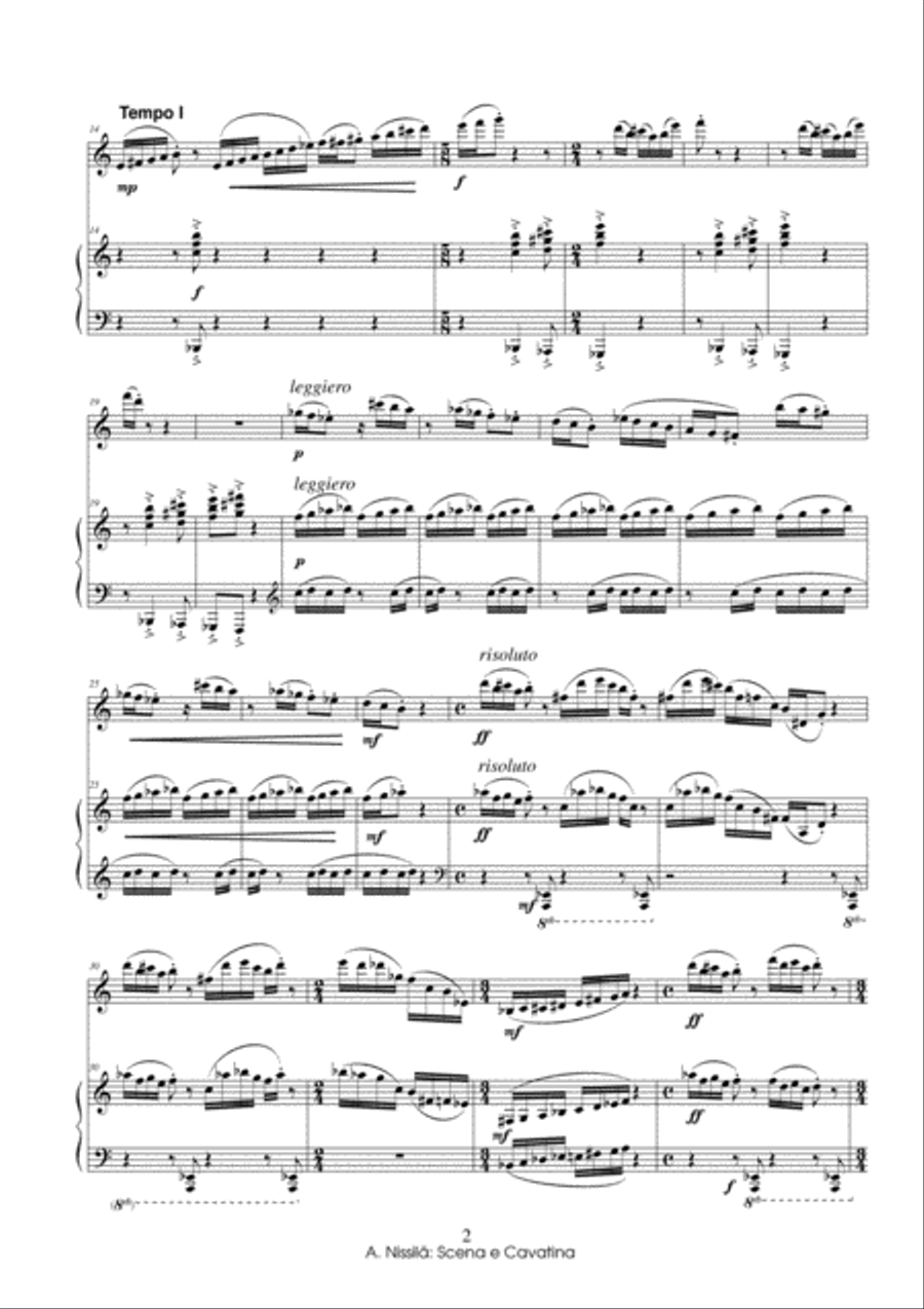 Scena e cavatina Scena e cavatina Alto Saxophone scores gallery preview page 3