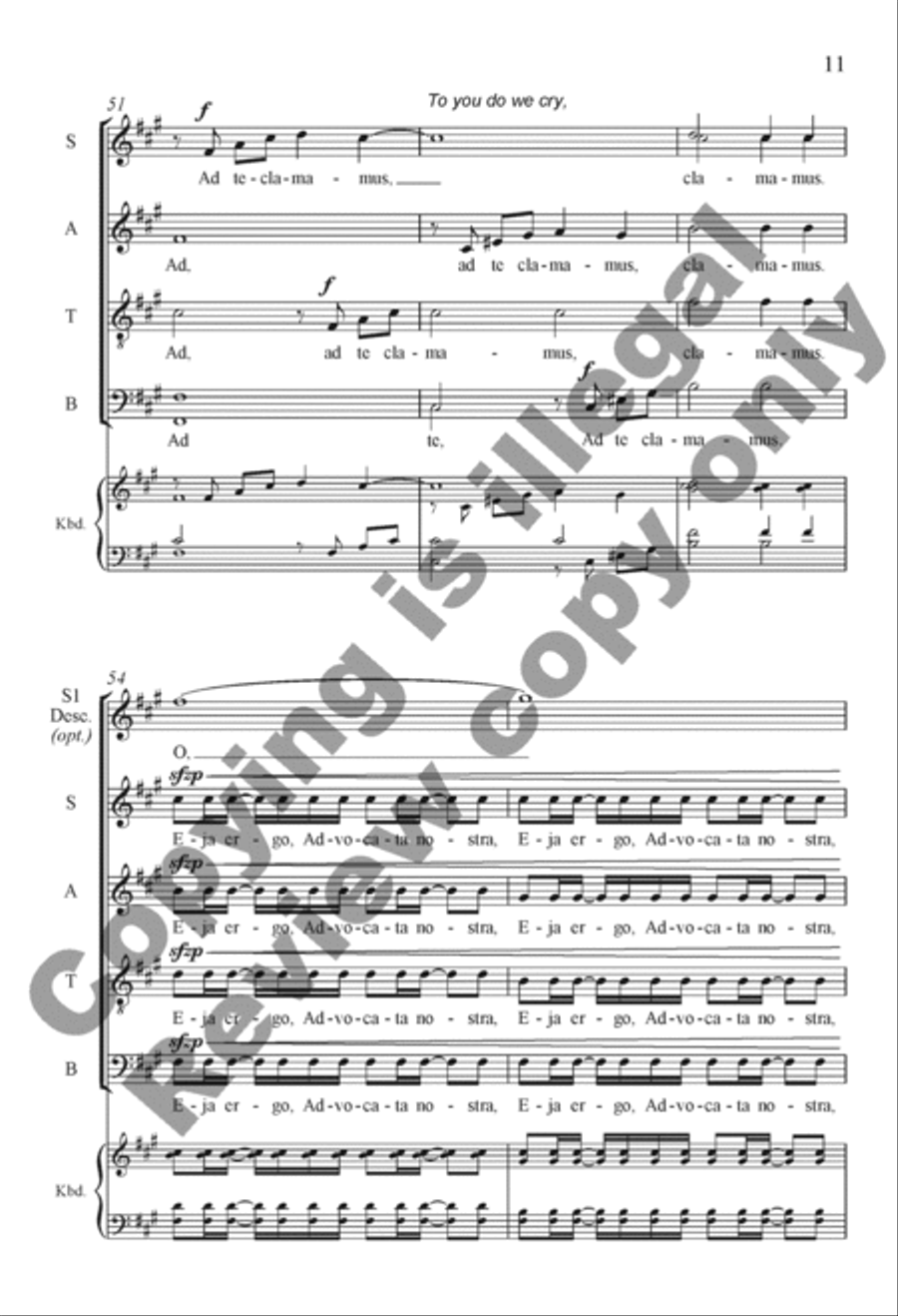 Ad te clamamus 4-Part scores gallery preview page 11