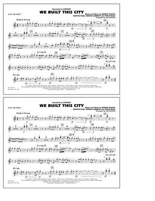 Book cover for We Built This City - 1st Bb Trumpet